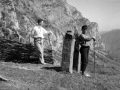 Excursión Aralar. Malloa cable en Larrain. Pastor y yo