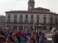 Korrika a su paso por la plaza de los Fueros