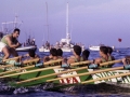 La trainera Ama Guadalupekoa en una regata de traineras