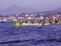 La trainera Ama Guadalupekoa en una regata de traineras
