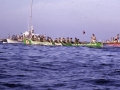 La trainera Ama Guadalupekoa en una regata de traineras