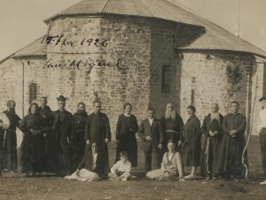 Poli Elosegi eta Maria Irazusta Aralarko San Migelen