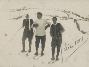 Gregorio Vignau eta Luis Irazusta eskiatzen