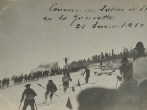 Eski salto lehiaketa Gouretteko pistetan