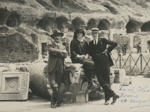 Polikarpo Elosegi eta Maria Irazusta Erromako Koliseoan