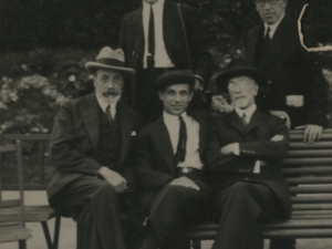 Antonio, Juan eta Polikarpo Elosegi anaiak, besteak beste, Igeldon