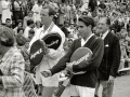 MANOLO SANTANA DURANTE UN PARTIDO DE COPA DAVIS EN EL CLUB DE TENIS DE SAN SEBASTIAN. (Foto 19/20)