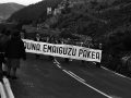 Cabeza de la marcha por la paz hacia Arantzazu