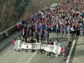 Marcha por la paz hacia Arantzazu