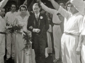 CELEBRACION DE LA BODA DEL POLITICO BERGARES, TELESFORO MONZON CON MARIA JOSEFA DE GANUZA Y LARDIAZABAL. (Foto 2/9)