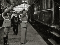 RECIBIMIENTO A OFICIALES ALEMANES EN LA ESTACION DEL NORTE. (Foto 6/10)