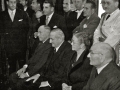 ENTREGA DE LA MEDALLA AL MERITO EN EL TRABAJO A DIFERENTES PERSONALIDADES, ENTRE ELLOS EL INDUSTRIAL GUIPUZCOANO PATRICIO ECHEVERRIA Y GREGORIO APAOLAZA. (Foto 7/7)