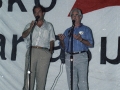 Mitin de Carlos Garaikoetxea durante una reunión de Eusko Alkartasuna