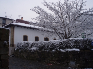 Musika eskola con nieve