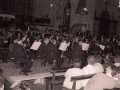 Orquesta sinfónica de San Sebastián en el interior de la iglesia parroquial de San Miguel