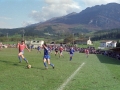 Instante de un partido de fútbol jugado entre los equipos Aloña Mendi y Mutriku, con resultado de 6-1