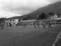 Partido de fútbol en el campo Azkoagain entre los equipos Aloña Mendi y el Touring