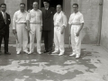 PELOTARIS MANOMANISTAS ANTES Y DURANTE EL PARTIDO EN EL FRONTON MODERNO DEL PASEO DEL DUQUE DE MANDAS. (Foto 1/5)