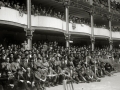 PELOTARIS MANOMANISTAS ANTES Y DURANTE EL PARTIDO EN EL FRONTON MODERNO DEL PASEO DEL DUQUE DE MANDAS. (Foto 2/5)
