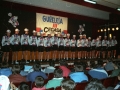Equipo de ciclismo Gurelesa-Cegasa durante los actos de su presentación