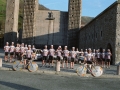 Actos de presentación del equipo de ciclismo Gurelesa, delante de la Basílica de Arantzazu