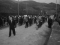 La banda de música durante la procesión