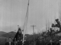 Procesión con la imagen de la Virgen