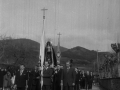 Procesión con la imagen de la Virgen