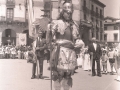 El arcángel San Miguel de la procesión del Corpus, en la plaza de los Fueros
