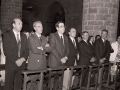 Autoridades en los actos religiosos de la procesión del Corpus. Entre los asistentes el alcalde Eli Galdos