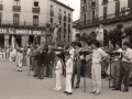Pasos de la procesión del Corpus en la plaza de los Fueros