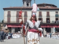 Procesión del Corpus : arcángel San Miguel en la plaza de los Fueros