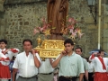Procesión del Corpus : paso con la escultura de San Miguel de Aozaraza