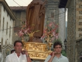 Procesión del Corpus : paso con la escultura de San Miguel de Aozaraza