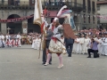 Procesión del Corpus : arcángel San Miguel en la plaza de los Fueros