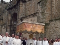 Custodia bajo palio en la procesión del Corpus