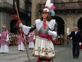 Procesión del Corpus : arcángel San Miguel en la plaza de los Fueros