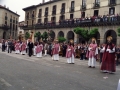 Procesión del Corpus : apóstoles en la plaza de los Fueros