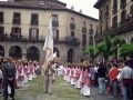 Procesión del Corpus : apóstoles en la plaza de los Fueros