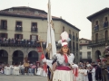 Arcángel San Miguel de la procesión del Corpus, en la plaza de los Fueros
