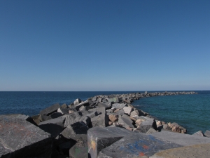 Rompeolas de la playa Zurriola