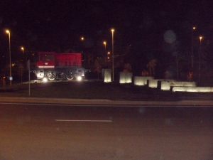 Sarrerako rotondako trena