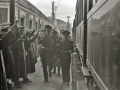 RECIBIMIENTO A OFICIALES ALEMANES EN LA ESTACION DEL NORTE. (Foto 8/10)