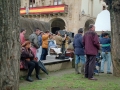 Rodaje de la película Fiesta en la plaza de los Fueros