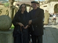 Una pareja de actores de la película