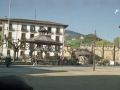 La plaza de los Fueros y el quisco durante la grabación