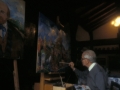 Julio Caro Baroja pintando
