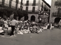Celebración de la tamborrada infantil en la plaza de los Fueros