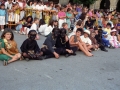 Niños disfrazados en la plaza de los Fueros