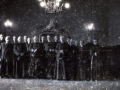 Clérigos en el salón de actos del Ayuntamiento, entre ellos, José Arandia
